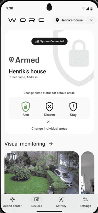Live visual monitoring